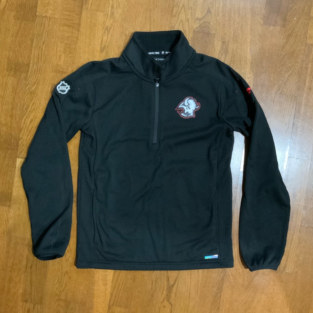 Buffalo Sabres Black Quarter-Zip Pullover with Logo